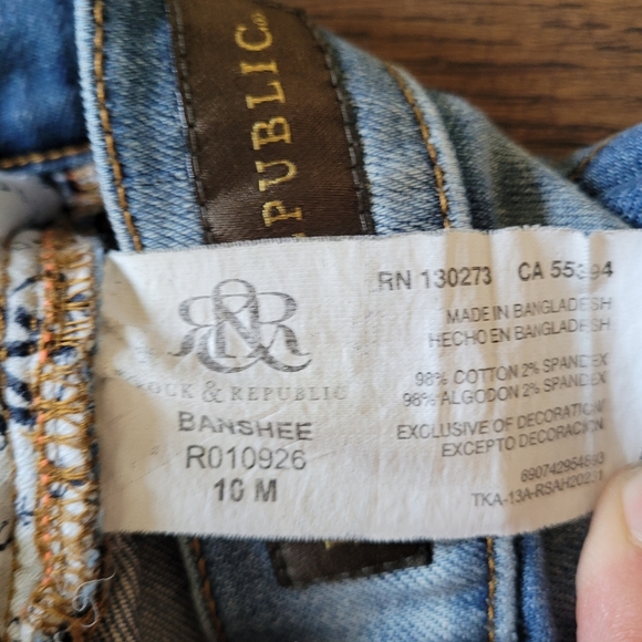 Rock & Republic BANSHEE Skinny Medium Wash Jeans Size Women's 10 Medium - Picture 12 of 12